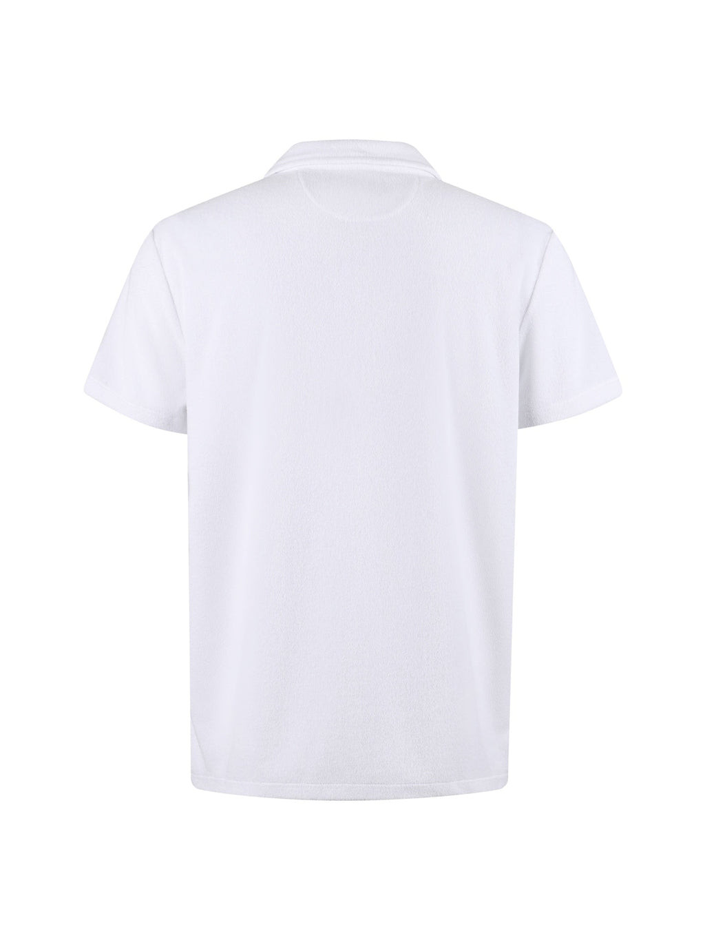 Polo Ralph Lauren Men's Terry‑Cloth Johnny Collar Pocket Short‑Sleeve Polo Shirt, Navy Pony Embroidery