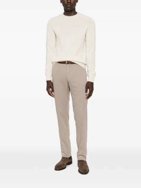 Tagliatore Nobhil long-sleeve ribbed-trim sweater