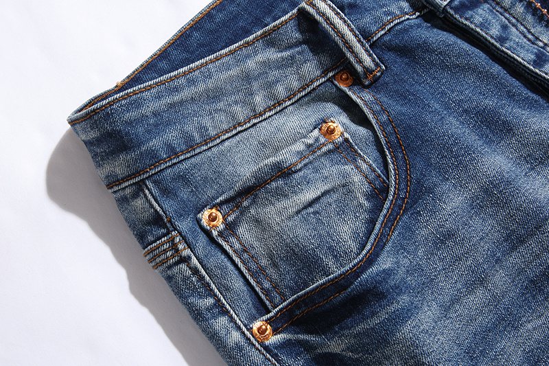 Purple Brand Distressed Blue Jeans