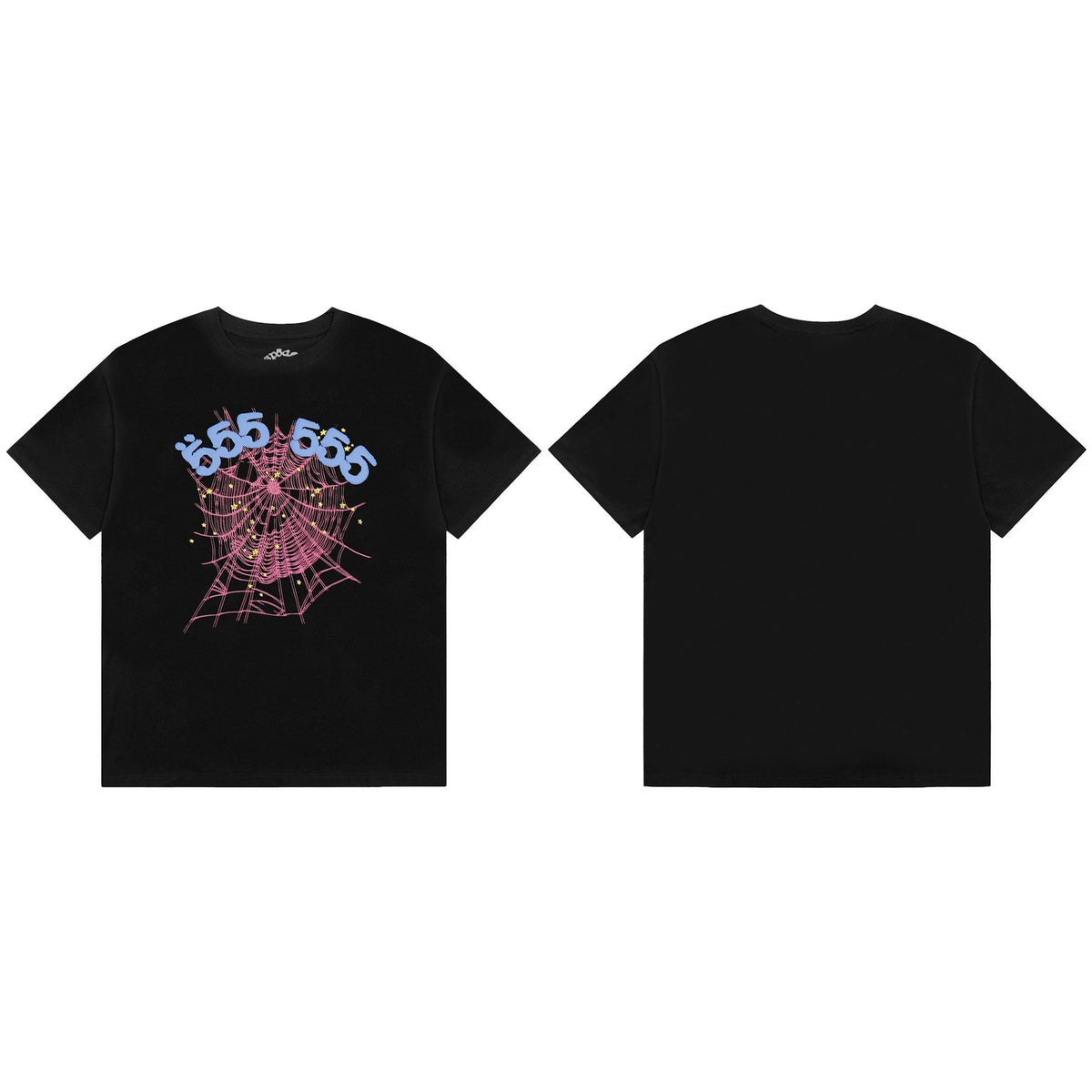 Sp5der 666 Spiderweb Graphic T-Shirt in Black