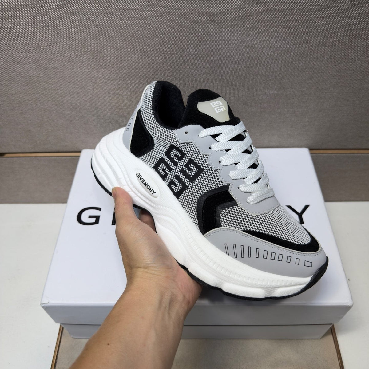 Givenchy Paneled Low-Top Sneakers